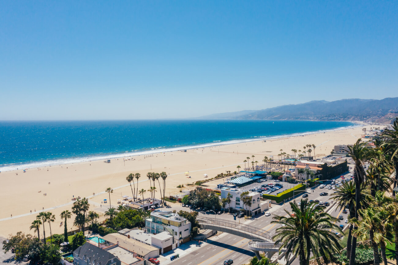 Ocean Santa Monica Beach Large View